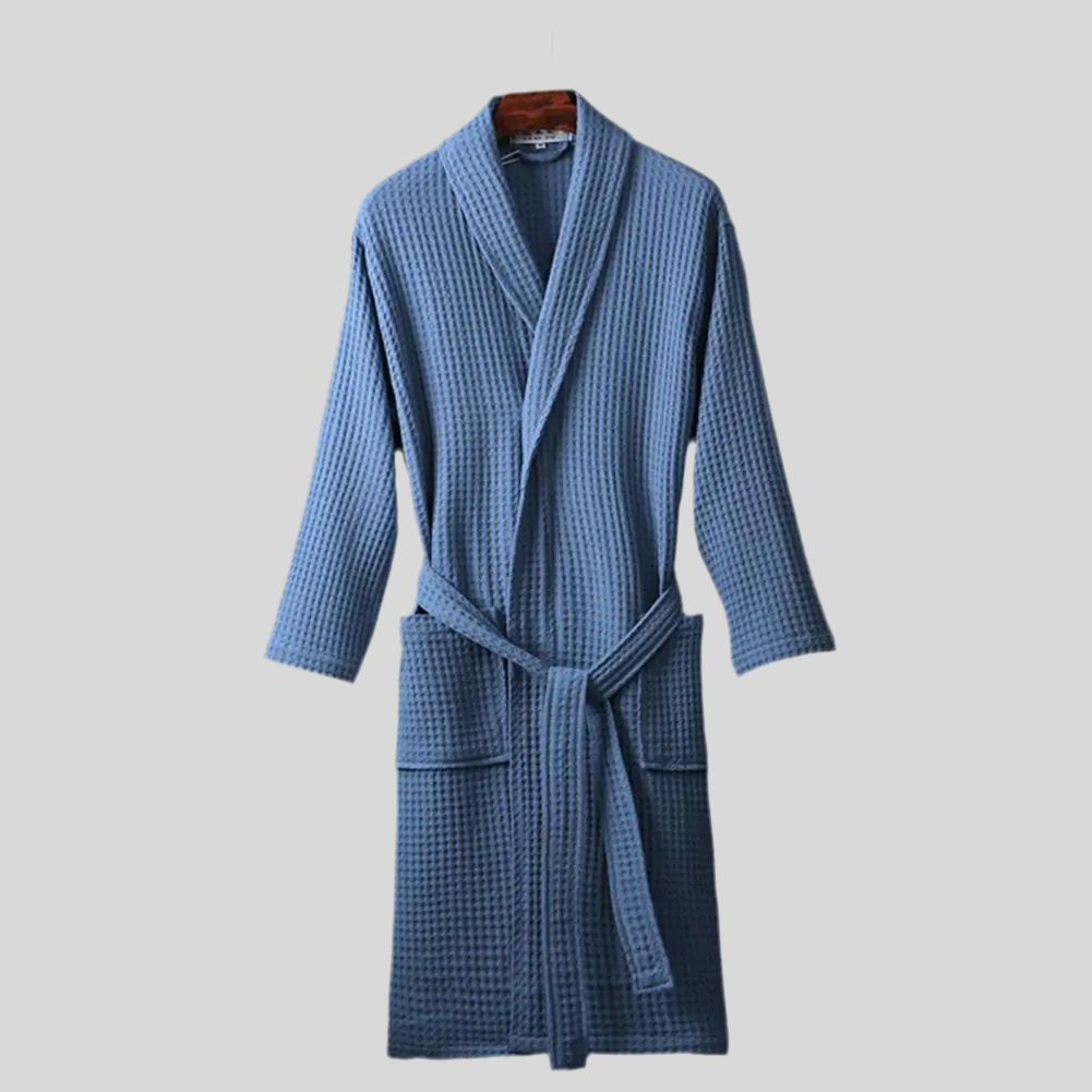 Unisex Pure Cotton Waffle Spa Robe