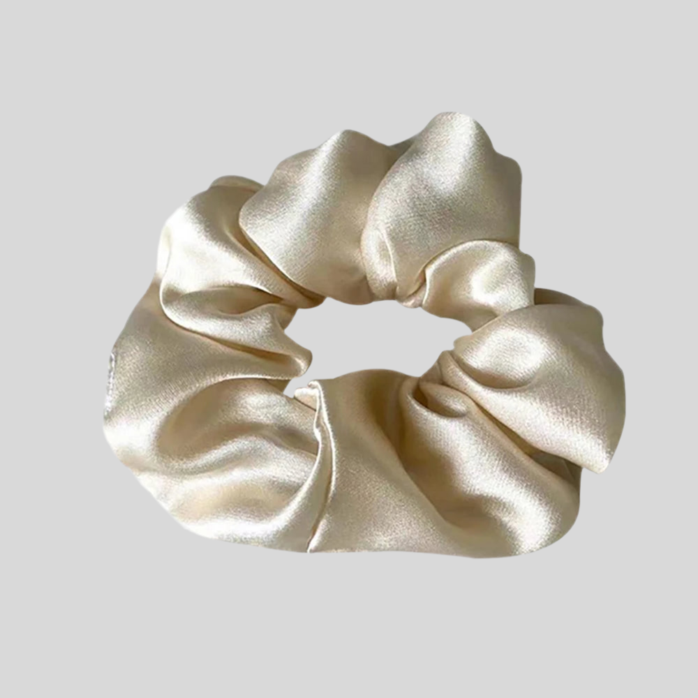 Natural Mulberry Silk Scrunchie