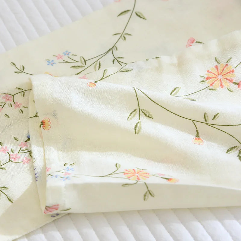 Pure Cotton Two-Piece Floral Pajama Set
