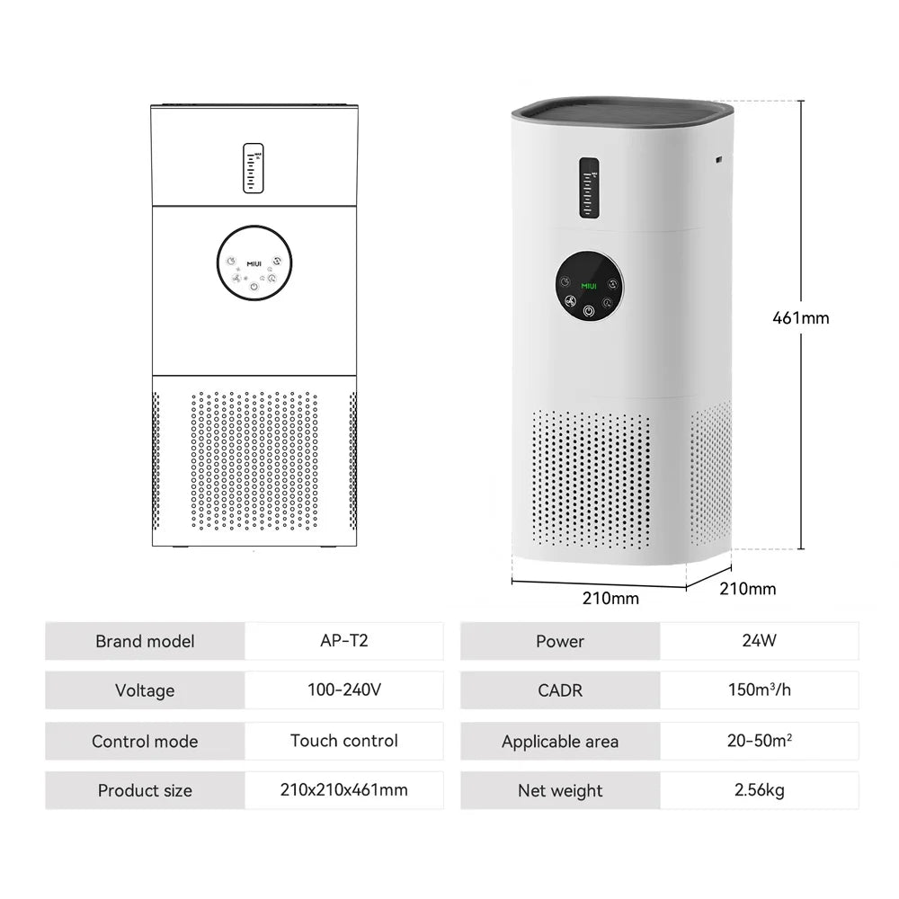 2-in-1 Air Purifier and Humidifier, HEPA Filter Included