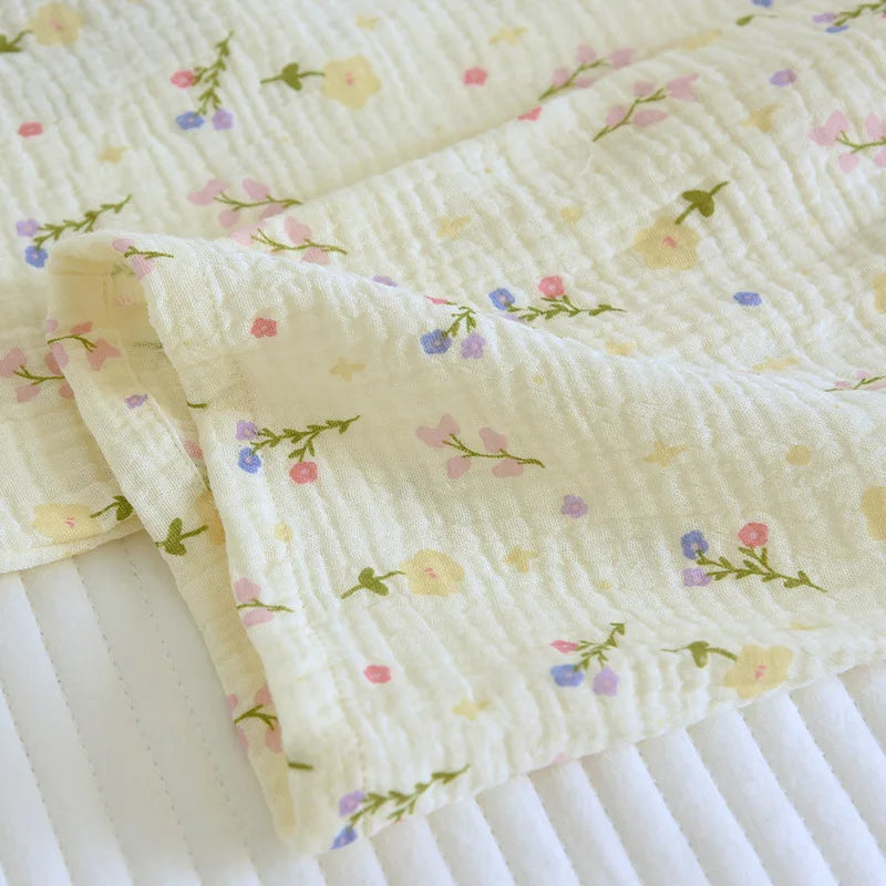 Pure Cotton Two-Piece Flower Pajama Set