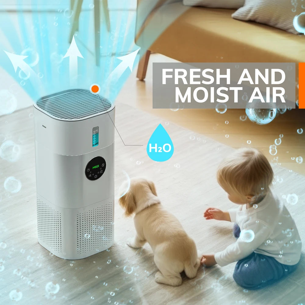 2-in-1 Air Purifier and Humidifier, HEPA Filter Included