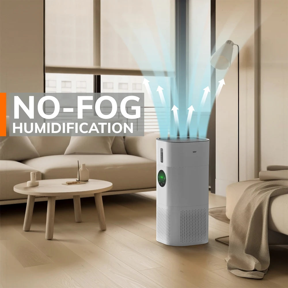 2-in-1 Air Purifier and Humidifier, HEPA Filter Included