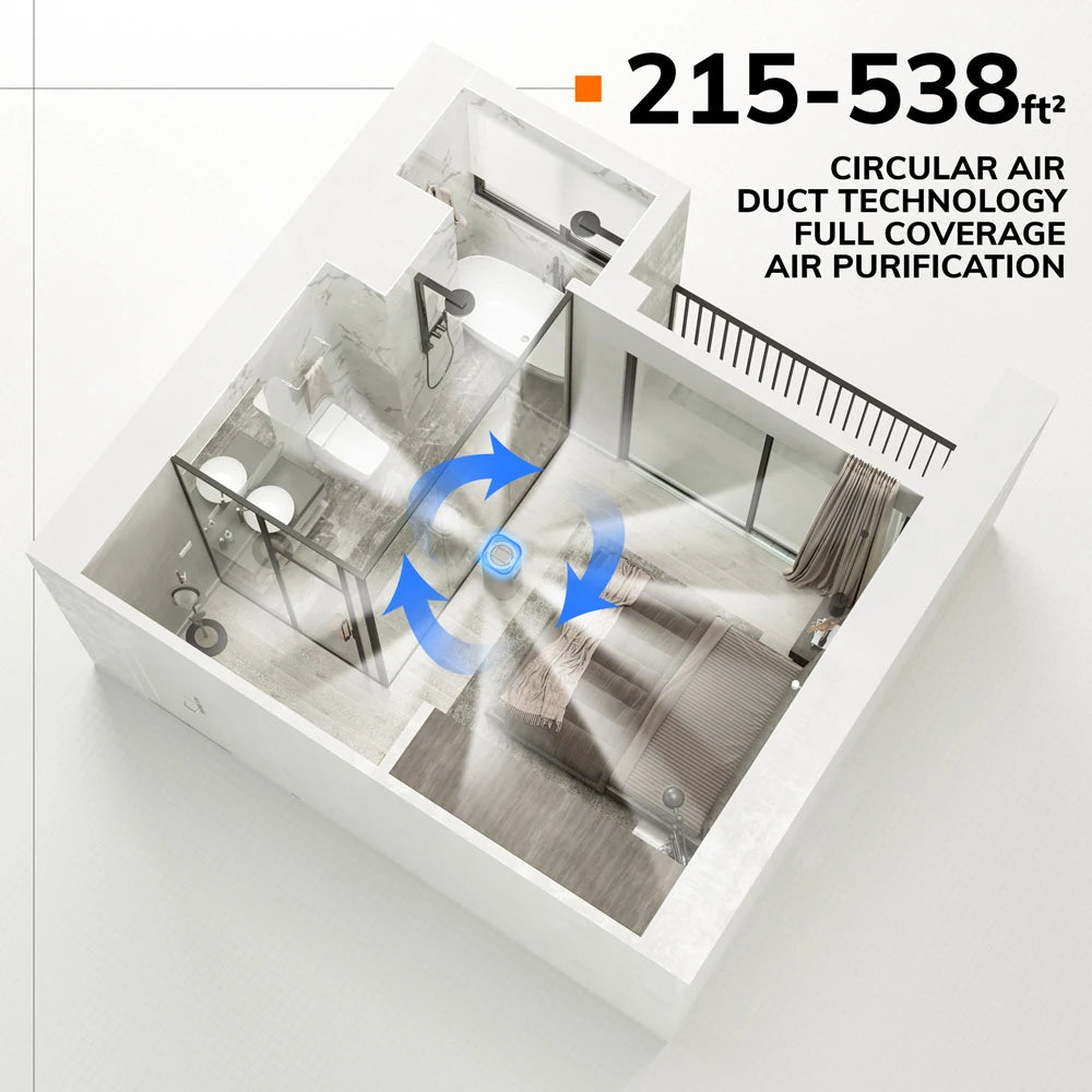 2-in-1 Air Purifier and Humidifier, HEPA Filter Included