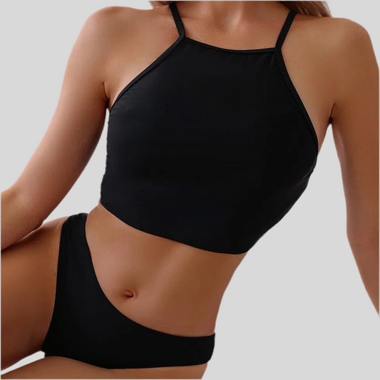 Two-Piece Halter Bathing Suit