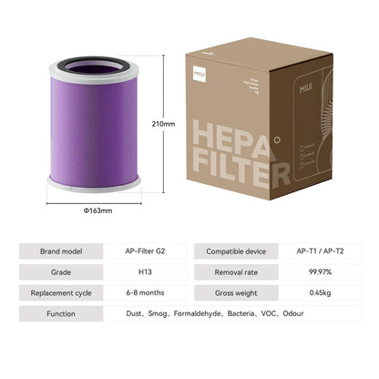 2-in-1 Air Purifier and Humidifier, HEPA Filter Included